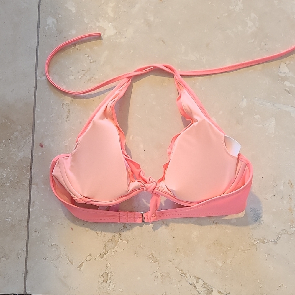 Victoria's Secret Coral Bikini Top - Picture 2 of 4